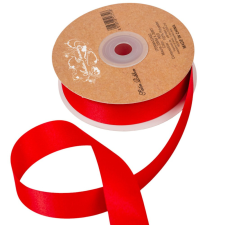  Szatén szalag matt Red 25mmx20m dekorációs kellék