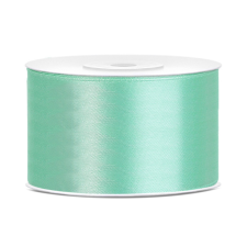Szatén szalag, menta, 38mm/25m dekorációs kellék