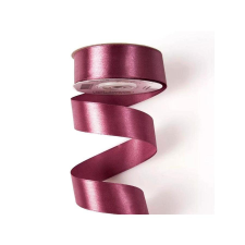  Szatén szalag, padlizsánlila, szélessége: 25 mm. Az ár egy méterre vonatkozik dekorációs kellék