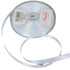  Szatén szalag White 10mmx50m dekorációs kellék