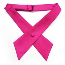 Szatén unisex kereszt nyakkendő - Pink nyakkendő