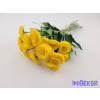  Százszorszép 9 szálas selyemvirág köteg 31cm - Sárga