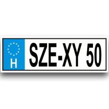  SZE-XY50 - Tréfás rendszámtábla vicces ajándék