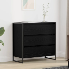  Széf fiókkal Fekete tölgy 79 x 36 x 75.5 cm Faanyag bútor
