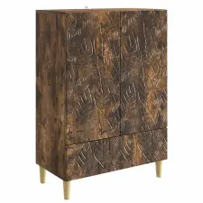  Széf Füstös Tölgy 66 x 34,5 x 95 cm Szerelt Fa bútor