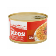 SZEGEDI PAPRIKA ZRT Piros Babfőzelék Kolbásszal 400 g konzerv