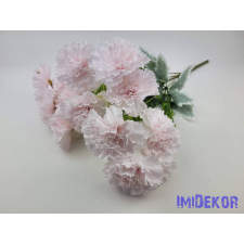  Szegfű 7 ágú 14 fejes selyem csokor 46cm - Babarózsaszín dekorációs kellék