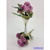  Szegfű 7 ágú selyemvirág csokor - Lilás mix