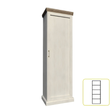  szekrény, északi sosna/vadtölgy, ROYAL S1D bútor