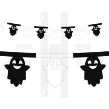  Szellemes girland - 3,6 méter party kellék