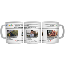  Személyre szabható fényképes Google kereső bögre pároknak bögrék, csészék