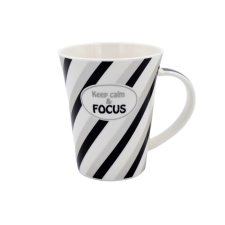 Személyre szabott porcelán bögre "Keep calm and FOCUS" üzenettel bögrék, csészék