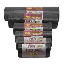 Szemeteszsák 135 liter 70 x 110 cm 10 db/tekercs fekete tisztító- és takarítószer, higiénia