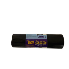 . Szemeteszsák, extra erős, 200 l, 5 db, "Tuti MEGA" tisztító- és takarítószer, higiénia