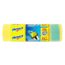 Szemeteszsák HEWA Classic önzáró szalaggal 25L 20 db/tekercs tisztító- és takarítószer, higiénia