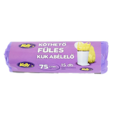 Szemeteszsák KELLY köthető füles 70x90 cm 75L 15 db/tekercs tisztító- és takarítószer, higiénia