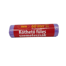 Szemeteszsák, köthető füles, 60 l, 16 db, "Tuti" tisztító- és takarítószer, higiénia