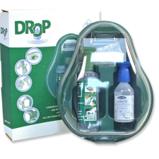 Szemmosó palack állomás DROP + 2 szemmosó palackkal, NaCl oldattal gyógyászati segédeszköz