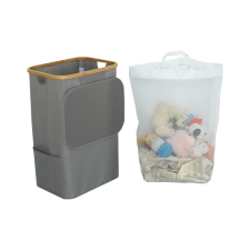  Szennyeskosár 100L szürke 44x33x67 cm bútor