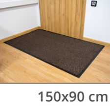  Szennyfogó szőnyeg, lábtörlő, gumírozott hátoldallal (150x90 cm) barna lakástextília