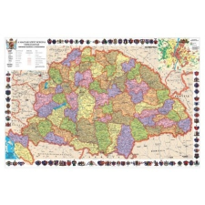 Szent korona országai fémléces falitérkép 66x46 cm térkép