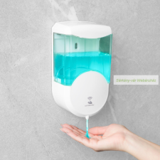  Szenzoros fali szappanadagoló, 600 ml-elemes fürdőszoba kiegészítő