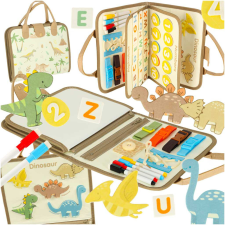 Szenzoros montessori manipulatív táska - dinoszaurusz készségfejlesztő