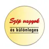  Szép vagyok és különleges kitűző