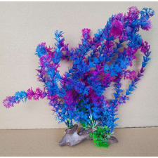 Szer-Ber Nagyméretű lila és kék ambuliatelep akváriumi műnövény akvárium dekoráció