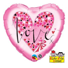 Szerelem Hearts fólia lufi 46 cm party kellék