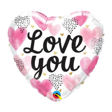  Szerelem Hearts fólia lufi 46 cm ajándéktárgy