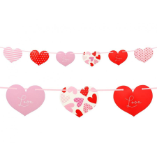 Szerelem Hearts Happy Birthday felirat 200 cm party kellék