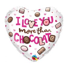 Szerelem I Love You Chocolate fólia lufi 46 cm party kellék