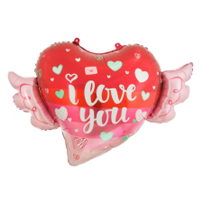 Szerelem I love You Wings fólia lufi 68 cm party kellék