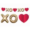  Szerelem XOXO papír girland 200 cm