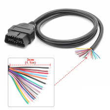  Szerelhető OBD2 kábel 16pin csatlakozó 100cm &#8211; male autó tuning