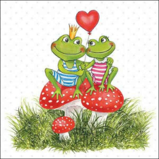 Szerelmes békák szalvéta - Frogs in love papírárú, csomagoló és tárolóeszköz