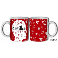  Szerelmes bögre, fehér férfi fejen szeretlek ajándéktárgy