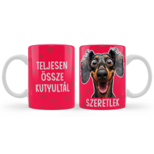  Szerelmes bögre, Teljesen összekutyultál, tacskó bögrék, csészék