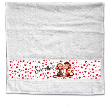  Szerelmes törölköző, Majom pár, 2 méretben lakástextília