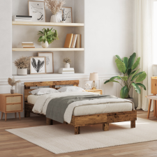  Szerelt Fa Ágykeret Régi fa Fa 135 x 190 cm Tartós Ágykeret ágy és ágykellék