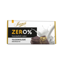 Szerencsi Szerencsi zero maltitolos étcsokoládé 20 g csokoládé és édesség