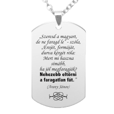 'Szeresd a magyart...' medál lánccal, választható több formában és színben nyaklánc