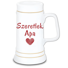 Szeretlek apa - Kerámia Söröskorsó sörös pohár