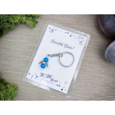  Szeretlek Dédi kék angyal medálos kulcstartó kulcstartó