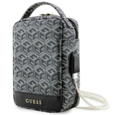 Szervezőtáska, Guess GCube Stripe, fekete, szintetikus bőr/poliészter/nylon kézitáska és bőrönd