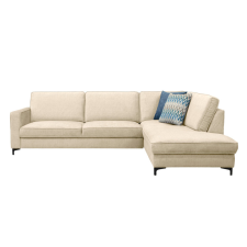  Széthúzható ülőgarnitúra, krémszínű, jobbos, ERMON ROH bútor