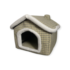  Szétszedhető, bélelt házikó kutyáknak és macskáknak szállítóbox, fekhely kutyáknak