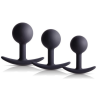  Szett 3 fekete súlyozott anál dugóra