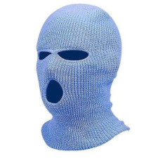 szexvital.hu Balaclava - kötött maszk 3 nyílással (kék) erotikus ajándék
